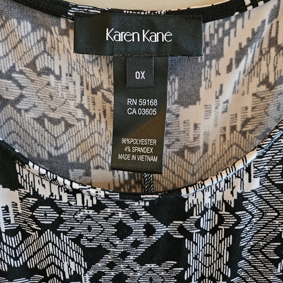 Karen Kane Geo Print Chloe Dress - Picture 5 of 6